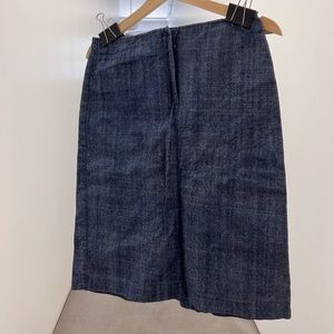 Denim pencil skirt